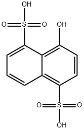 4-hydroxynaphthalene-1,5-disulphonic acid Struktur