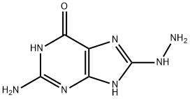 1H-Purine-6,8-dione,2-amino-7,9-dihydro-,8-hydrazone(9CI) Struktur