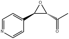 Ethanone, 1-[3-(4-pyridinyl)oxiranyl]-, trans- (9CI) Struktur