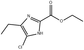 ethyl 5-chloro-4-ethyl-1H-iMidazole-2-carboxylate Struktur