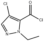 4-chloro-1-ethyl-1H-pyrazole-5-carbonyl chloride Struktur