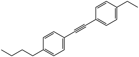 Benzene, 1-butyl-4-[(4-ethylphenyl)ethynyl]- Struktur