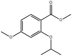 4-Methoxy-2-(1-methylethoxy)benzoic acid methyl ester Struktur