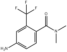 4-Amino-N,N-dimethyl-2-trifluoromethylbenzamide Struktur