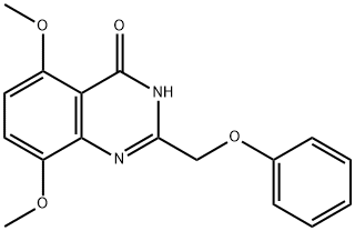 4(1H)-Quinazolinone,  5,8-dimethoxy-2-(phenoxymethyl)-  (9CI) Struktur