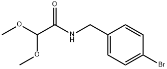 N-(4-broMobenzyl)-2,2-diMethoxyacetaMide Struktur