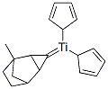 BIS(2,4-CYCLOPENTADIEN-1-YL)[(4-METHYLBICYCLO[2.2.1]HEPTANE-2,3-DIYL)-METHYLENE]TITANIUM Struktur