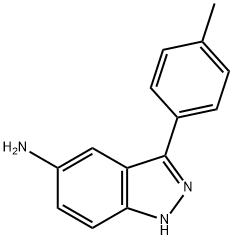 3-p-tolyl-1H-indazol-5-amine Struktur