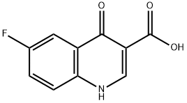 6-FLUORO-4-OXO-1,4-DIHYDRO-3-QUINOLINECARBOXYLIC ACID Struktur