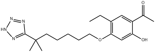 1-[5-ETHYL-2-HYDROXY-4-[[6-METHYL-6-(1H-TETRAZOL-5-YL)HEPTYL]OXY]PHENYL]ETHANONE price.