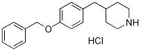 4-(4-(Benzyloxy)Benzyl)Piperidine Hydrochloride Struktur