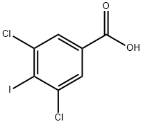 3,5-Dichloro-4-iodobenzoic acid Struktur