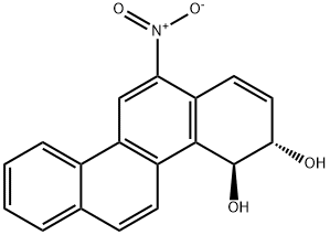 TRANS-9,10-DIHYDRO-9,10-DIHYDROXY-6-NITROCHRYSENE Struktur