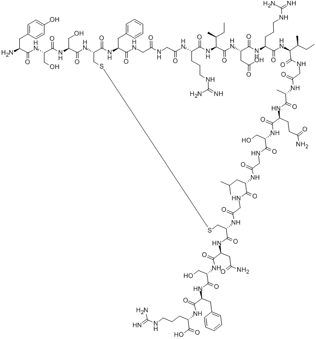 (TYR0)-ATRIOPEPTIN II (RAT) Struktur