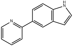 5-(pyridin-2-yl)-1H-indole Struktur