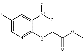 Methyl 2-(5-iodo-3-nitropyridin-2-ylaMino)acetate Struktur