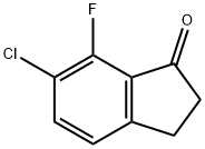 6-chloro-7-fluoro-2,3-dihydro-1H-inden-1-one Struktur