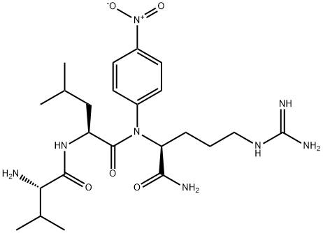 DL-VAL-LEU-ARG P-NITROANILIDE ACETATE SALT Struktur