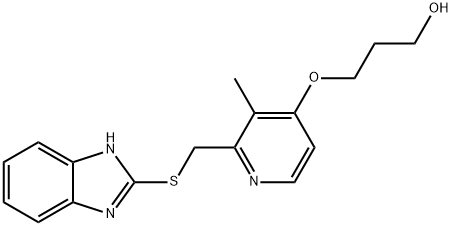 Desmethyl rabeprazole thioether Struktur