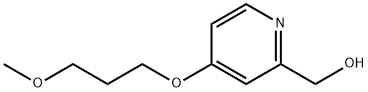 2-HYDROXYMETHYL-4-(3-METHOXYPROPOXY)PYRIDINE Struktur