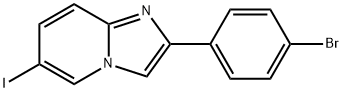 2-(4-BROMOPHENYL)-6-IODOIMIDAZO(1 2-A)P& Struktur