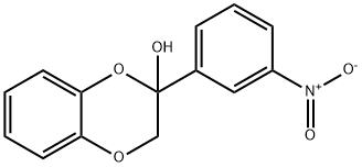 2-(3-nitrophenyl)-2,3-dihydro-1,4-benzodioxin-2-ol Struktur