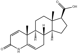 3-Oxo-4-aza-androst-1,5-diene-17-carboxylic Acid Struktur