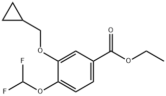 ethyl 3-(cyclopropylMethoxy)-4-(difluoroMethoxy)benzoate Struktur