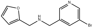 1-(5-bromopyridin-3-yl)-N-(furan-2-ylmethyl)methanamine Struktur