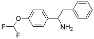 1-(4-(difluoroMethoxy)phenyl)-2-phenylethanaMine Struktur