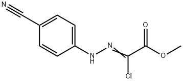 METHYL 2-CHLORO-4-CYANOHYDRAZONYL ACETATE Struktur