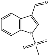 1-(methylsulfonyl)indole-3-carboxaldehyde Struktur