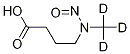 N-Nitroso-N-(methyl-D3)-4-aminobutyric Acid, 1184996-41-5, 結(jié)構(gòu)式