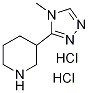 3-(4-Methyl-4H-[1,2,4]triazol-3-yl)-piperidinedihydrochloride Struktur