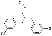 N-(3-Chlorobenzyl)(3-chlorophenyl)-N-methylmethanamine hydrochloride Struktur