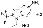 1-Ethyl-2-trifluoromethyl-1H-benzoimidazol-5-ylamine dihydrochloride Struktur