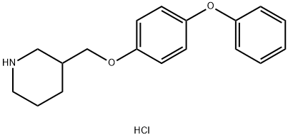 3-[(4-PHENOXYPHENOXY)METHYL]PIPERIDINEHYDROCHLORIDE Struktur