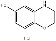 3,4-Dihydro-2H-benzo[b][1,4]oxazin-6-ol hydrochloride Struktur