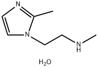 Methyl-[2-(2-methyl-imidazol-1-yl)-ethyl]-aminedihydrate Struktur