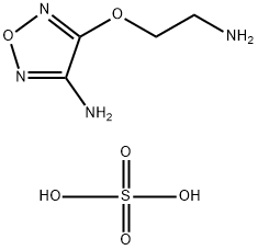 4-(2-Amino-ethoxy)-furazan-3-ylamine sulfate Struktur