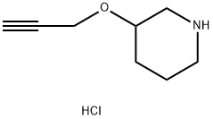 3-(2-Propynyloxy)piperidine hydrochloride Struktur