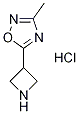 5-Azetidin-3-yl-3-methyl-[1,2,4]oxadiazolehydrochloride Struktur