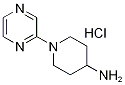 1-Pyrazin-2-yl-piperidin-4-ylaMine hydrochloride, 98+% C9H15ClN4, MW: 214.69 Struktur