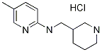 5-Methyl-N-(piperidin-3-ylMethyl)pyridin-2-aMine hydrochloride, 98+% C12H20ClN3, MW: 241.76 Struktur