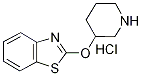 2-(Piperidin-3-yloxy)-benzothiazole hydrochloride, 98+% C12H15ClN2OS, MW: 270.78 Struktur