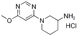 1-(6-Methoxy-pyriMidin-4-yl)-piperidin-3-ylaMine hydrochloride, 98+% C10H17ClN4O, MW: 244.73 Struktur