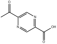 Pyrazinecarboxylic acid, 5-acetyl- (9CI) Struktur