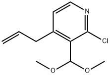 4-Allyl-2-chloro-3-(dimethoxymethyl)pyridine Struktur