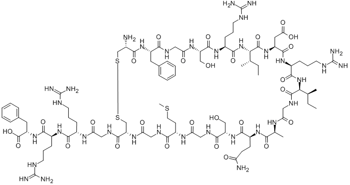 ATRIAL NATRIURETIC PEPTIDE (4-24), FROG Struktur