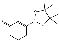 3-(Tetramethyl-1,3,2-dioxaborolan-2-yl)-cyclohex-2-enone Struktur